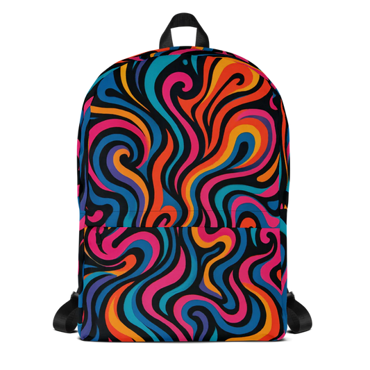 Psychedelic Swirl Backpack by Emixam